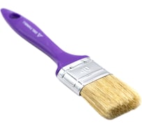 Кисть DeltaRoll со смешанной светлой щетиной, фиолетовая ручка, 40x13.5 мм 12540