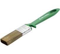 Флейцевая кисть DeltaRoll с зеленой ручкой, смешанная щетина, 25x10 мм 13025