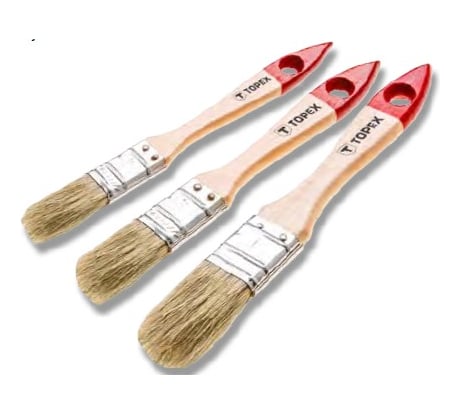 Набор плоских кистей TOPEX Стандарт 3 шт. 20B818