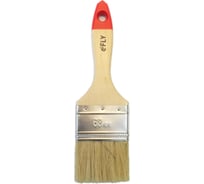 Плоская кисть, натуральная щетина, 63мм FLY Standard 02-063