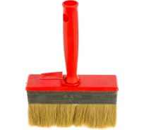 Макловица, 70%ПЭT / 30% натуральная щетина, нержавеющий обжим, красная пластиковая ручка, 140х30мм МASTER COLOR 30-0584