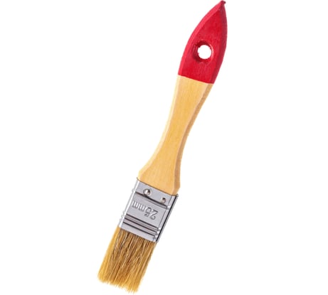 Флейцевая кисть, натуральная щетина, 55% топс, лакированная ручка, ширина 25мм МASTER COLOR 30-0011