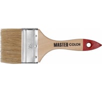 Флейцевая кисть, натуральная щетина, 55% топс, лакированная ручка, ширина 75мм МASTER COLOR 30-0015