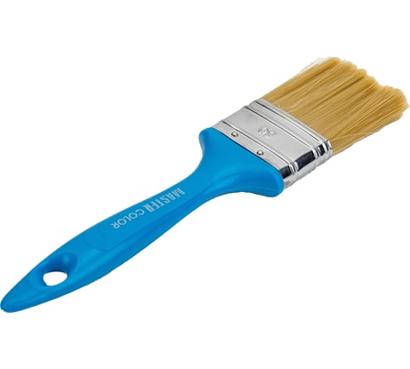 Флейцевая кисть, толщина 12мм, ПЭТ-щетина, нержавеющий обжим, пластиковая ручка, ширина 50мм МASTER COLOR 30-0203