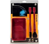 Набор для нанесения клея Uniq tool 4 предмета, ванночка 140x90 мм UTGL-0001