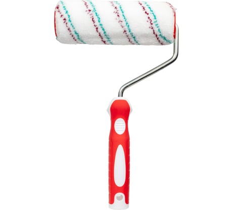 Малярный валик для эмалей PARADE с ручкой, полиэстер, 12х48х180 мм, ручка 8 мм ЛА-00000305