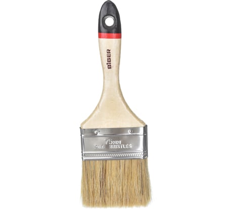 Кисть Суприм (флейцевая, натуральная щетина, деревянная рукоятка) 75мм Biber 31136 тов-002021