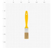 Кисть Эконом (флейцевая, натуральная щетина, пластиковая рукоятка) 25мм Biber 31251 тов-169157