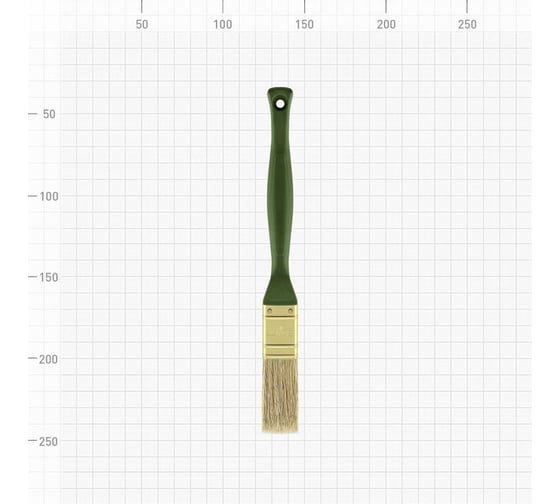 Кисть (плоская, натуральная светлая щетина) 25мм ВАРЯГ 31231 тов-148749