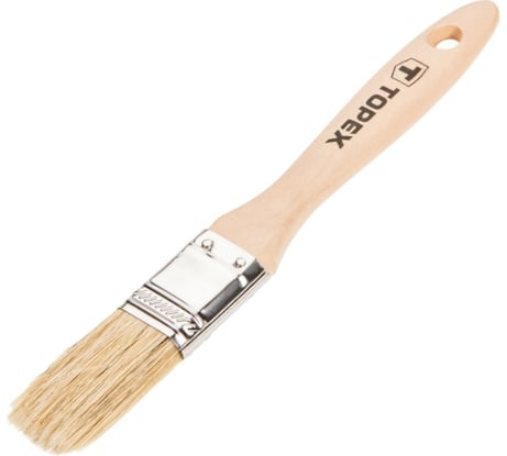 Плоская кисть 1 дюйм (деревянная ручка, для всех видов ЛКМ, универсал) TOPEX Профи 20B920
