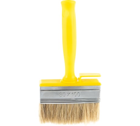Кисть ракля 100 x 30 мм (пластиковая ручка, натуральная щетина) TOPEX Стандарт 20B966