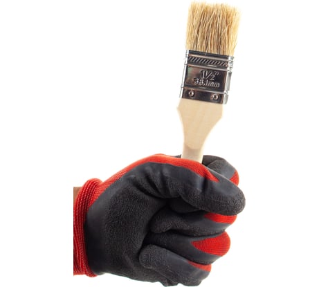 Плоская кисть с натуральной щетиной KRAFOR ЕВРО №1.5/38мм, деревянная ручка 004-0015 49212