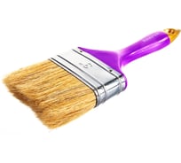 Плоская кисть с натуральной щетиной KRAFOR ПРОФИ №3/75мм, пластиковая ручка 005-0030 49221