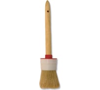 Круглая кисть 888 №6 натуральная щетина, пластиковая оправка ø30 мм 100064
