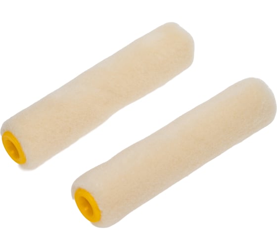 Валик 888 велюр, тканный бежевый, 6x15x100 мм, ворс 4 мм, упаковка 2 шт. 1190102 1