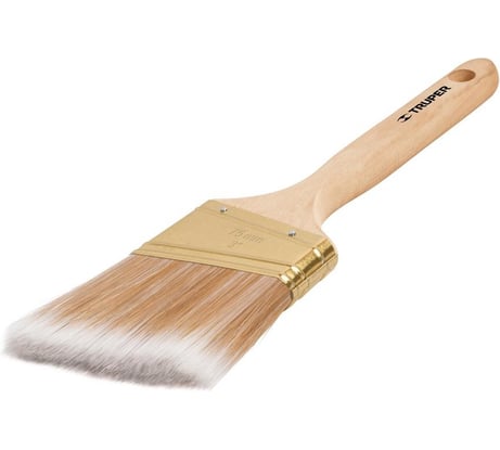 Малярная кисть с деревянной ручкой щетина из полиэстра Truper BRT-2AS 13339