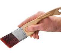 Кисть Rollingdog DOBERMAN X1000 малярная плоская с эргономичной ручкой 2 (50,8 мм), угловой срез, щетина 100% премиальная синтетическая нить 10273