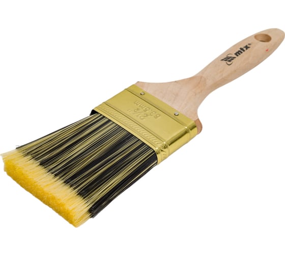 Плоская кисть Golden 2.5", искусственная щетина, деревянная ручка MTX 83224