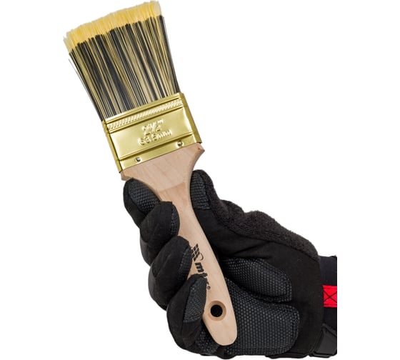 Плоская кисть Golden 2.5", искусственная щетина, деревянная ручка MTX 83224