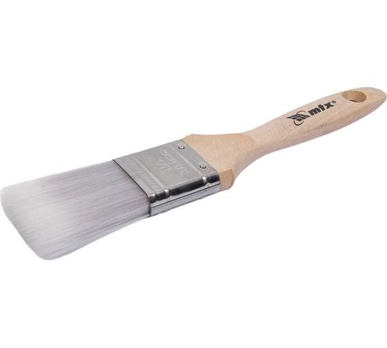 Плоская кисть Platinum 1.5", искусственная щетина, деревянная ручка MTX  83320
