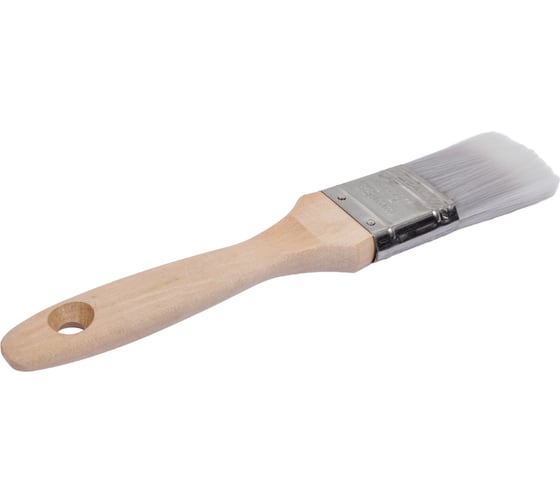 Плоская кисть Platinum 1.5", искусственная щетина, деревянная ручка MTX  83320