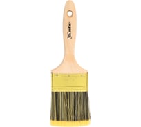 Плоская кисть Golden 3", искусственная щетина, деревянная ручка MTX 83226