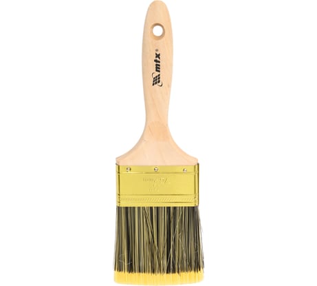 Плоская кисть Golden 3", искусственная щетина, деревянная ручка MTX 83226