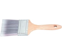 Плоская кисть Platinum 3", искусственная щетина, деревянная ручка MTX 83335