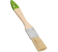 Плоская кисть, 25 мм натуральная щетина, деревянная ручка СИБРТЕХ 82261