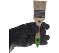 Плоская кисть, 50 мм натуральная щетина, деревянная ручка СИБРТЕХ 82263