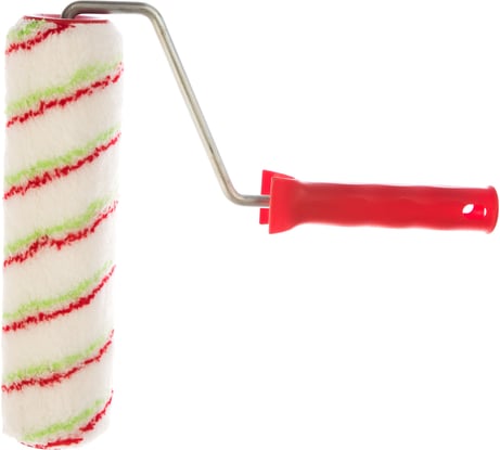 Валик 250 мм, ворс 12 мм, D - 48 мм, D ручки - 8 мм, полиамид, полиакрил СИБРТЕХ Эмали 80171