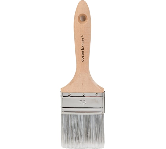 Флейцевая кисть COLOR EXPERT 70мм толщ 6,жел PBT-щетина, ручка тверд.дерево 81187199 1