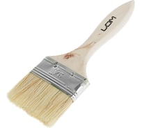 Кисть ЛОМ плоская, натуральная щетина, деревянная рукоятка, 2.5, 63 мм 1818220