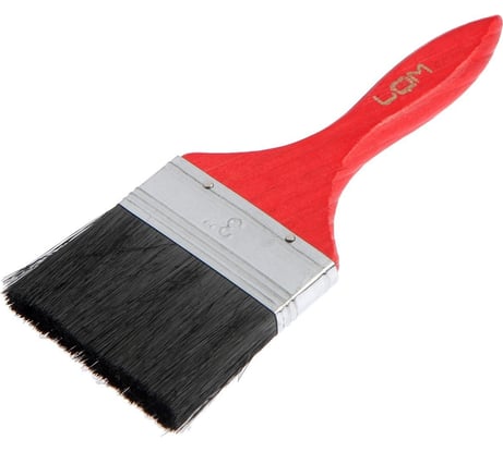 Кисть ЛОМ плоская, смешанная щетина, деревянная рукоятка, 3, 75 мм 1818227
