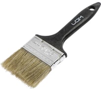 Кисть ЛОМ плоская, натуральная щетина, пластиковая рукоятка, 2.5, 63 мм 1818214