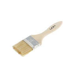Кисть ЛОМ плоская, натуральная щетина, деревянная рукоятка, 2, 50 мм 1818219