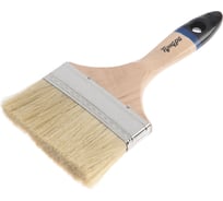 Кисть ТУНДРА плоская, натуральная щетина, деревянная рукоятка, 5, 125 мм 1818254
