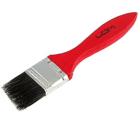 Кисть ЛОМ плоская, смешанная щетина, деревянная рукоятка, 1.5, 38 мм 1818224