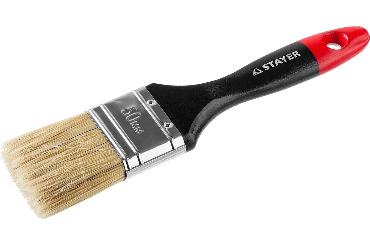 Плоская кисть STAYER Professional Universal светлая натуральная щетина ...