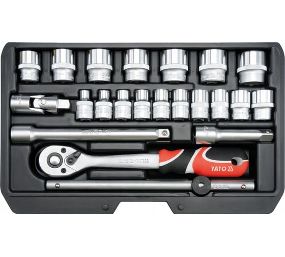Набор головок YATO XS 3/8", 22 предмета YT-38561