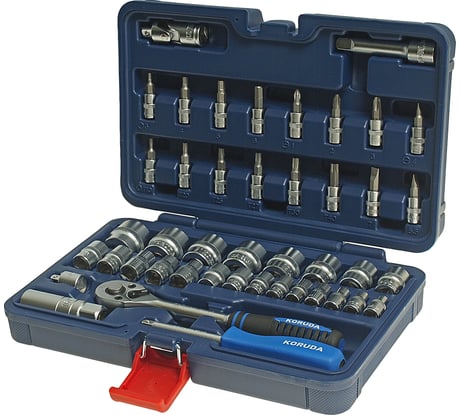 Набор торцевых головок 45 предметов KORUDA KR-3045