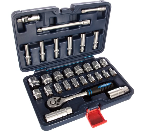 Набор торцевых головок 3/8" 30 предметов KORUDA KR-3030DR KR-3030