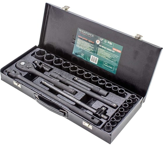 Набор ударных инструментов ROCKFORCE 1/2", 8-32 мм, 26 предметов, в кейсе RF-4263-5MPB