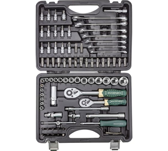 Набор инструмента ROCKFORCE 3/8", 1/4"DR 6-гранный, 82 предмета RF-4821-5DS 1
