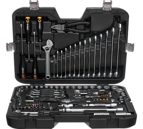 Набор инструментов Inforce 101 предмет 1/2 дюйма и 1/4 дюйма, Сталь Cr-V, Профессиональный, 06-07-15