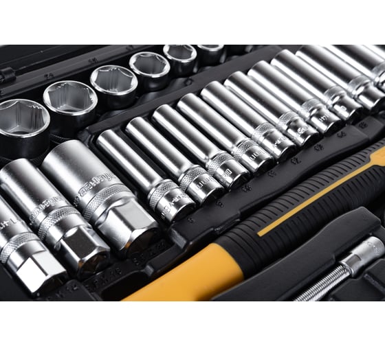 Набор инструментов Inforce 150 предметов 1/2" & 3/8" & 1/4", Сталь Cr-V, Сталь Cr-V, Профессиональный, 06-07-21