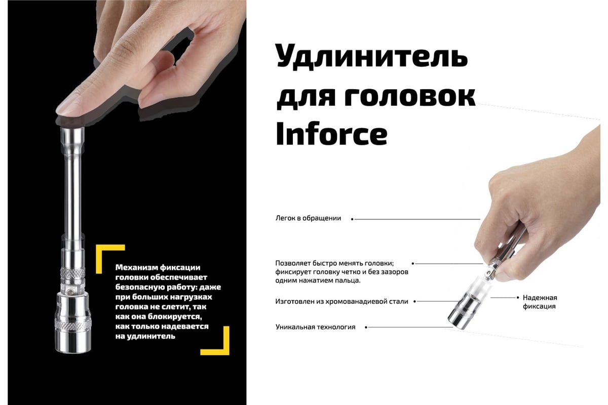 Набор инструментов Inforce 152 предмета 1/2 дюйма и 1/4 дюйма 06-07-18 -  выгодная цена, отзывы, характеристики, 1 видео, фото - купить в Москве и РФ