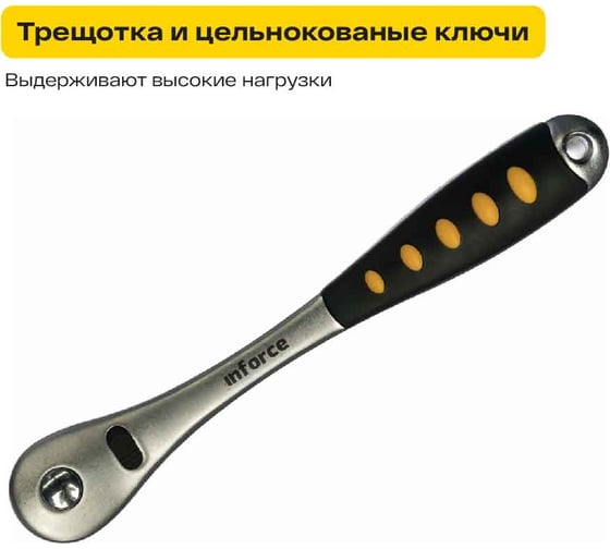 Набор инструментов Inforce 152 предмета 1/2 дюйма и 1/4 дюйма 06-07-18