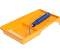 Набор ТУНДРА для работ с лаками, валик велюр 100 мм, ванночка 150x290 мм 2840605