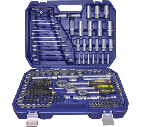 Набор слесарно-монтажный 216 предметов Калибр НСМ-216 00000051380